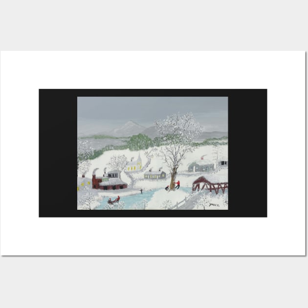 The Burning of Troy by grandma moses Wall Art by QualityArtFirst